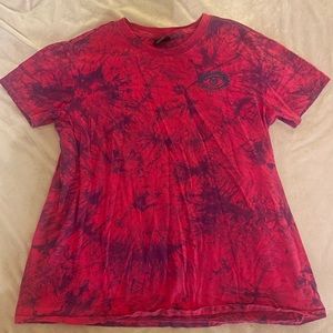 Pink tiedye shirt from zumiez